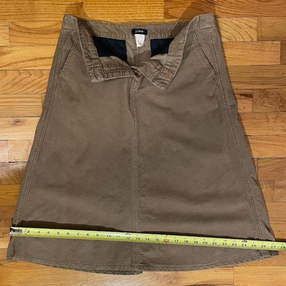 J. Crew Corduroy Skirt, Brown, size 0, A-line, Knee length - Picture 8 of 13